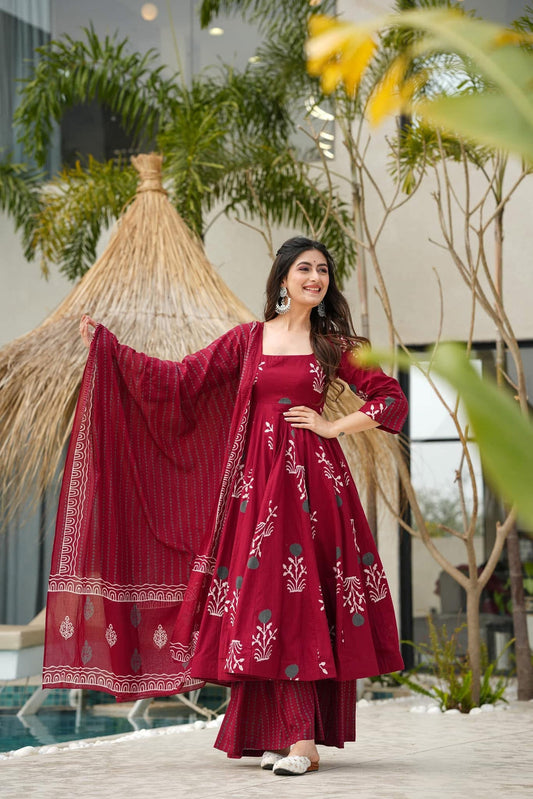 Tradiva Maho chic cotton suit set